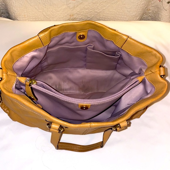 Vintage Coach Satchel Shoulder Bag Soft Leather, Genuine Medium Camel Tan EUC - Picture 7 of 13